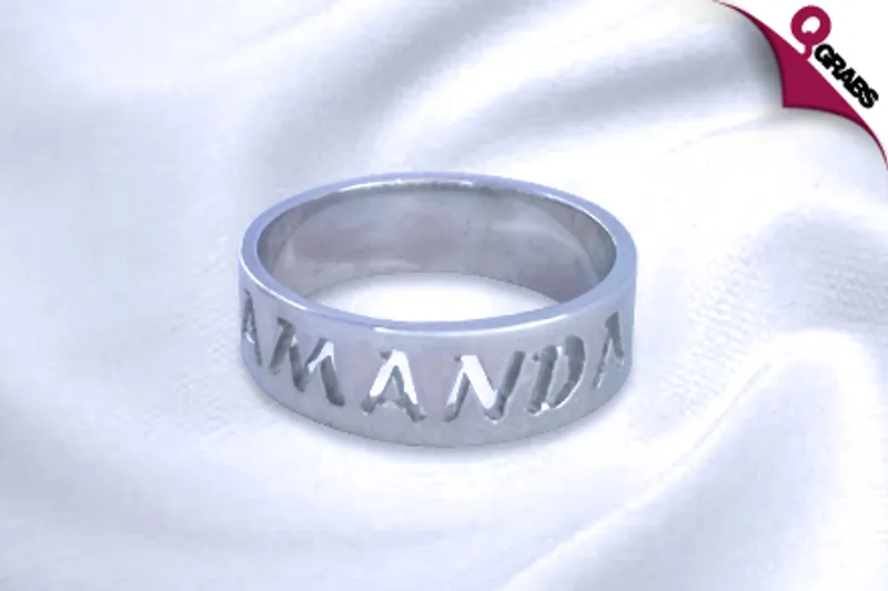 From QR75 Decorate Those Fingers with a Personalized Name Ring - Choose from 3 Snazzy Designs! (Up to QR225 Value)